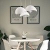 Lampa Wisząca Stone 80cm Biała E27 Design Kamień Step into Design DN426-800